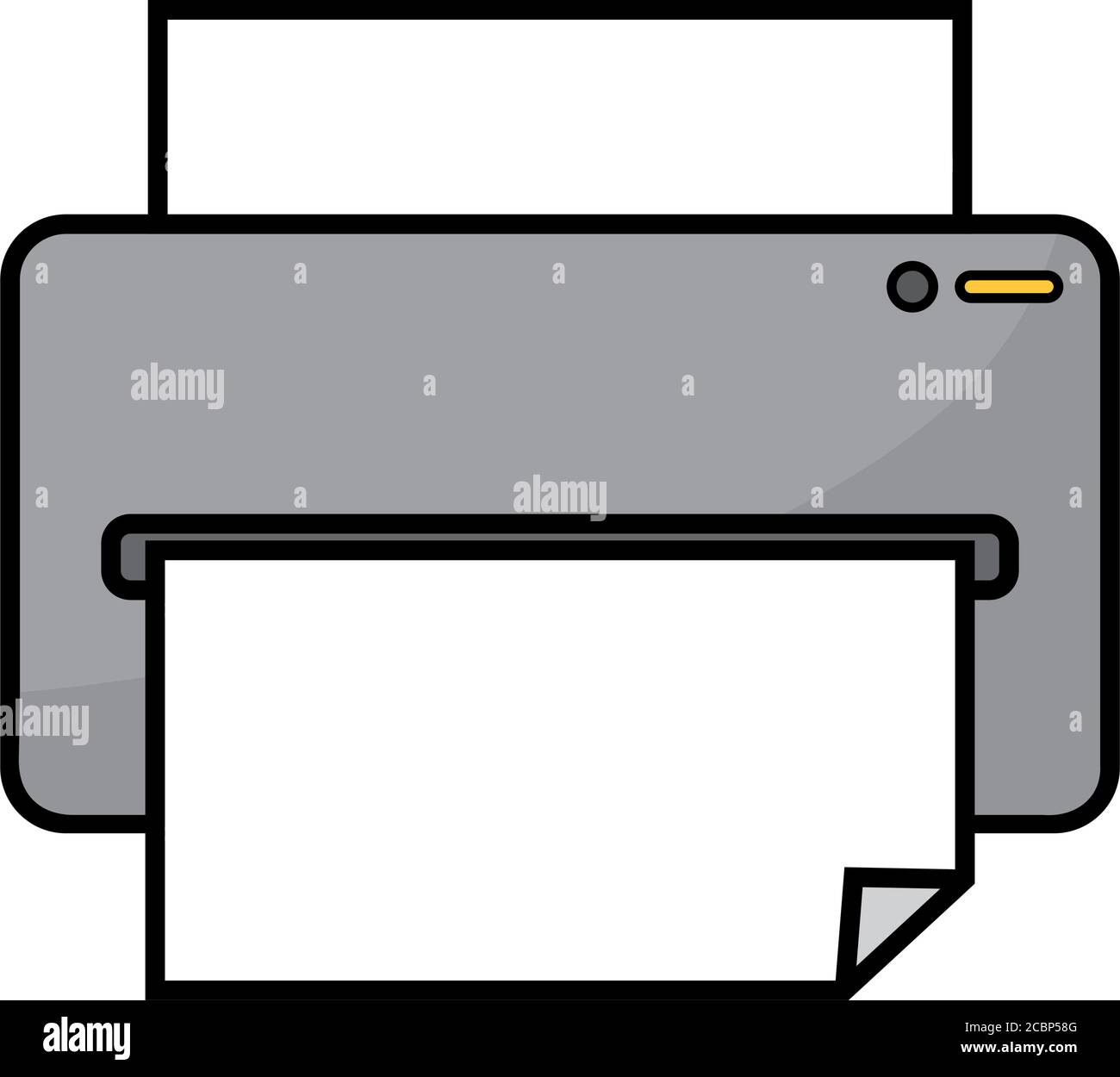 Isolated printer icon Stock Vector