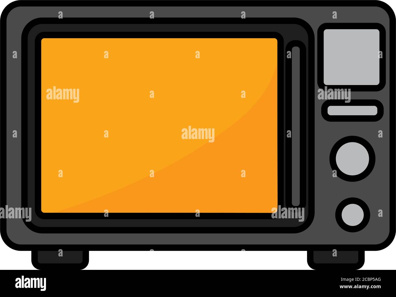 Isolated microwave oven icon Stock Vector