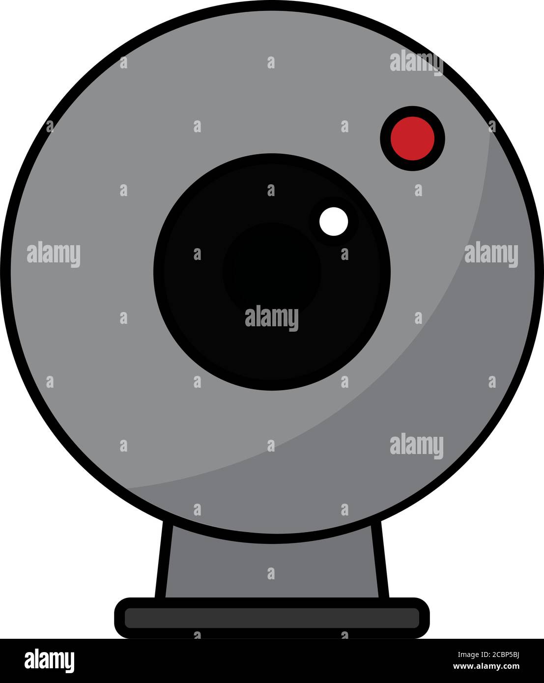 Isolated web camera icon Stock Vector