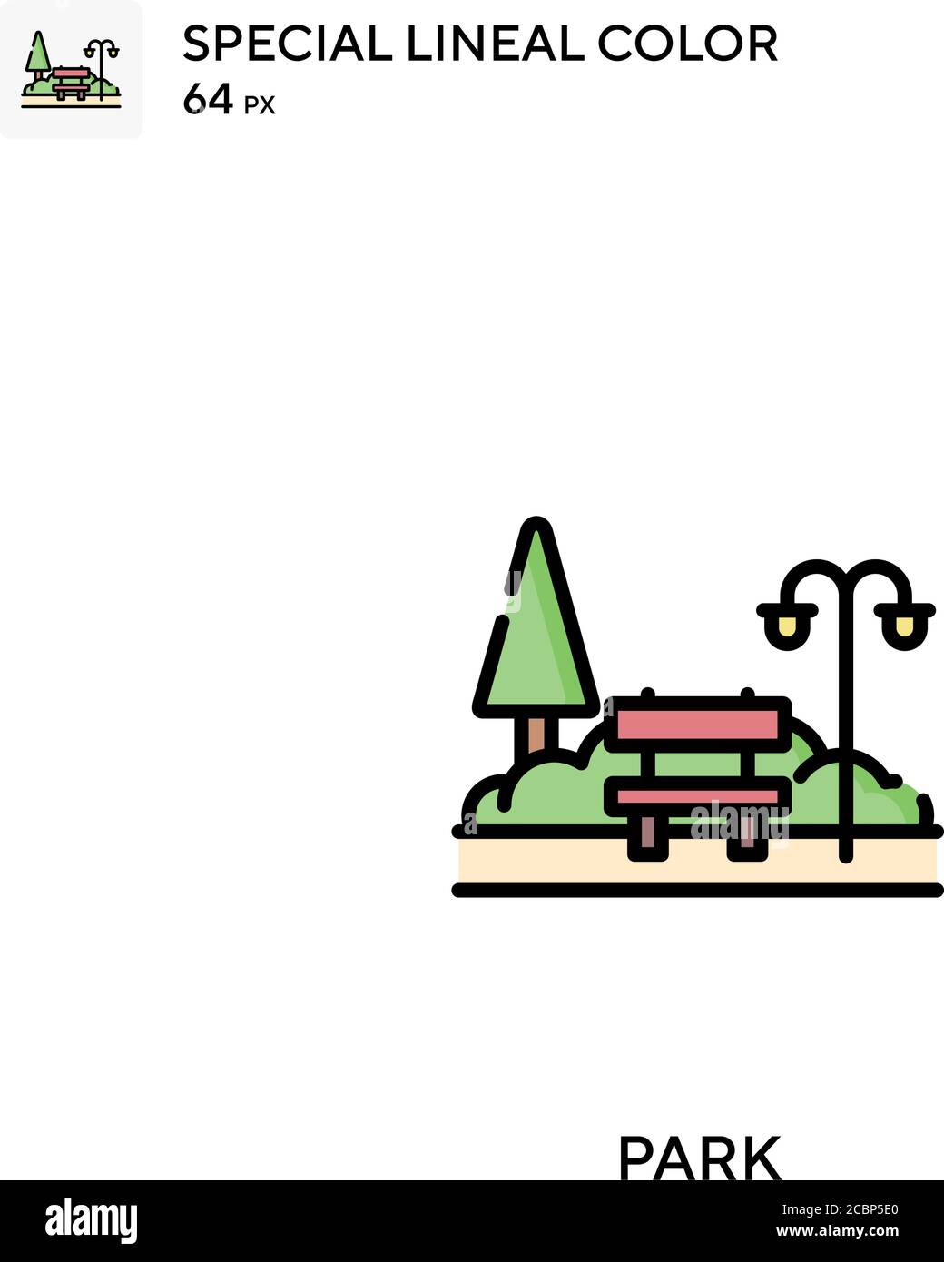 Park Special lineal color vector icon. Park icons for your business ...
