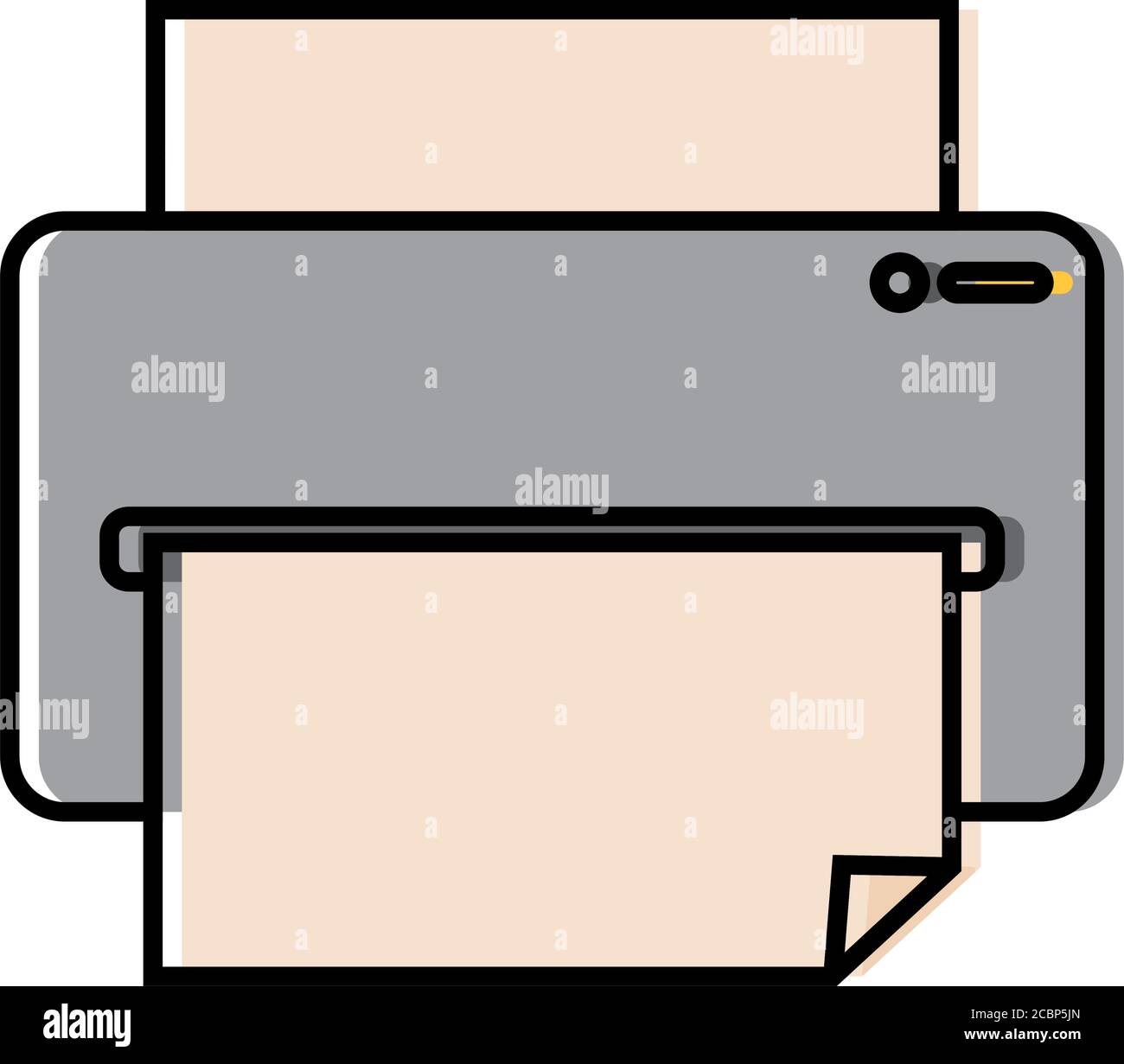 Isolated printer icon Stock Vector