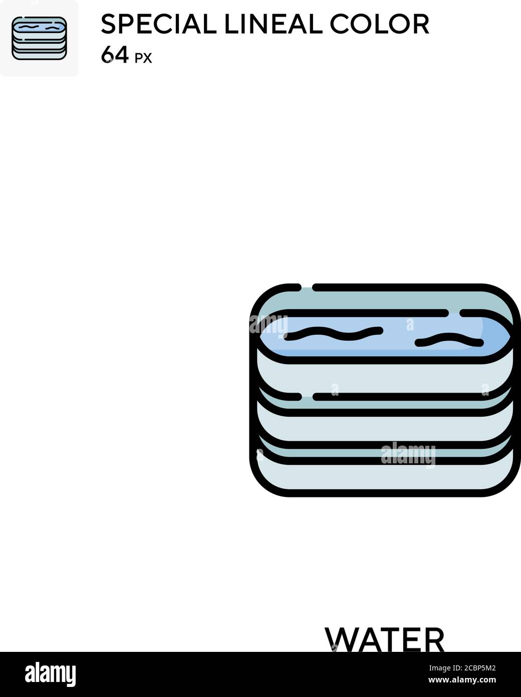 Water Special lineal color vector icon. Water icons for your business ...
