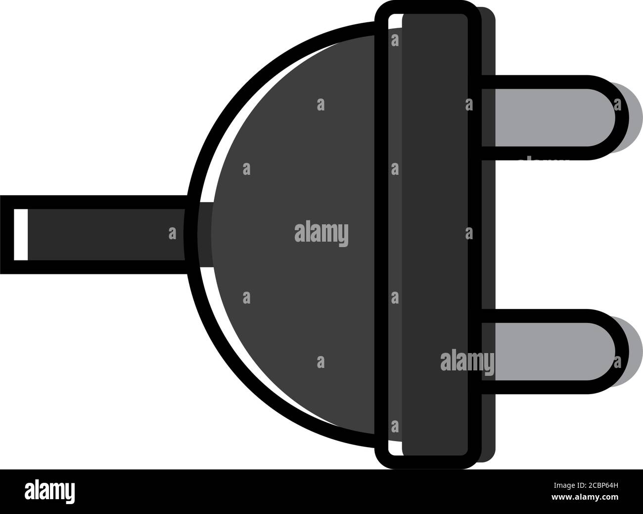 Isolated electric plug icon Stock Vector