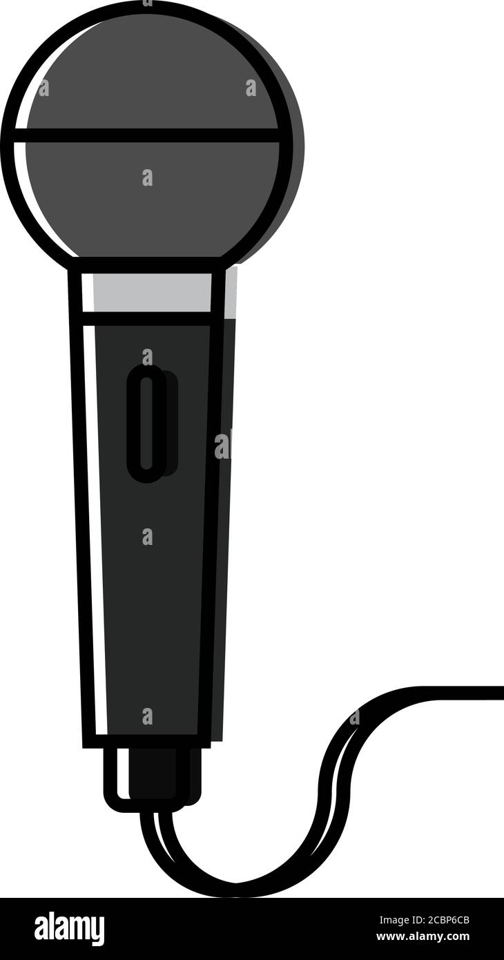 Isolated microphone icon Stock Vector