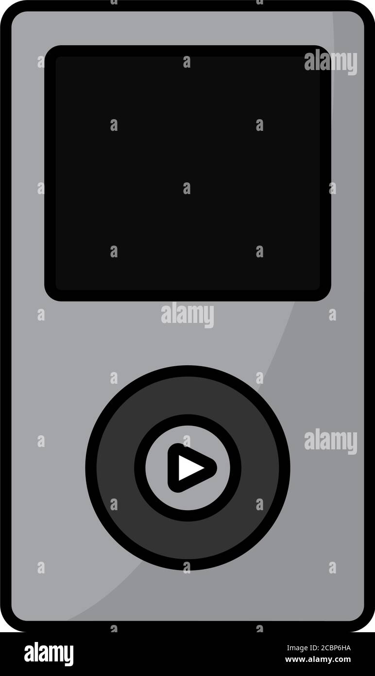Isolated music player icon Stock Vector Image & Art - Alamy