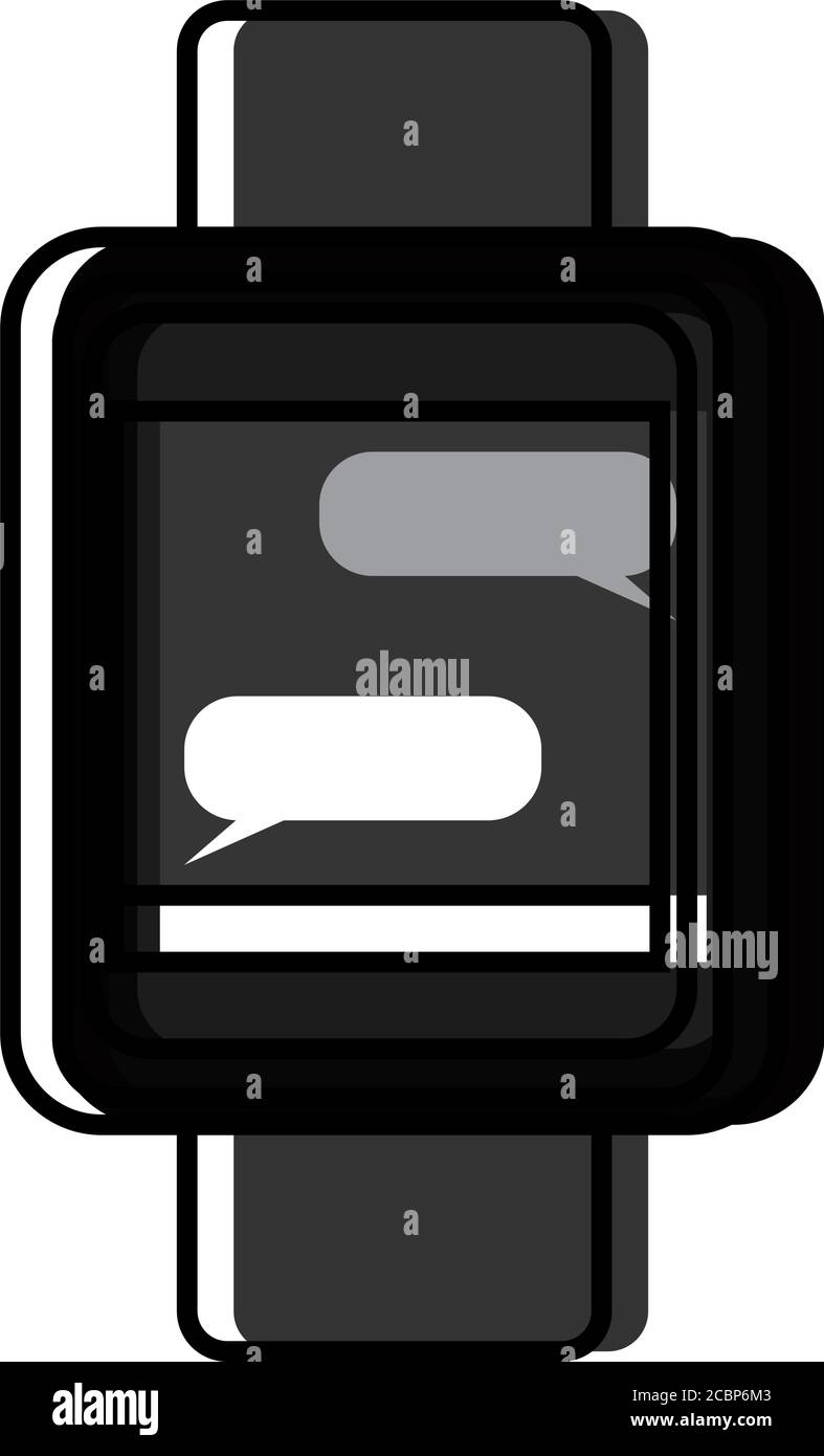 Isolated smartwatch icon Stock Vector