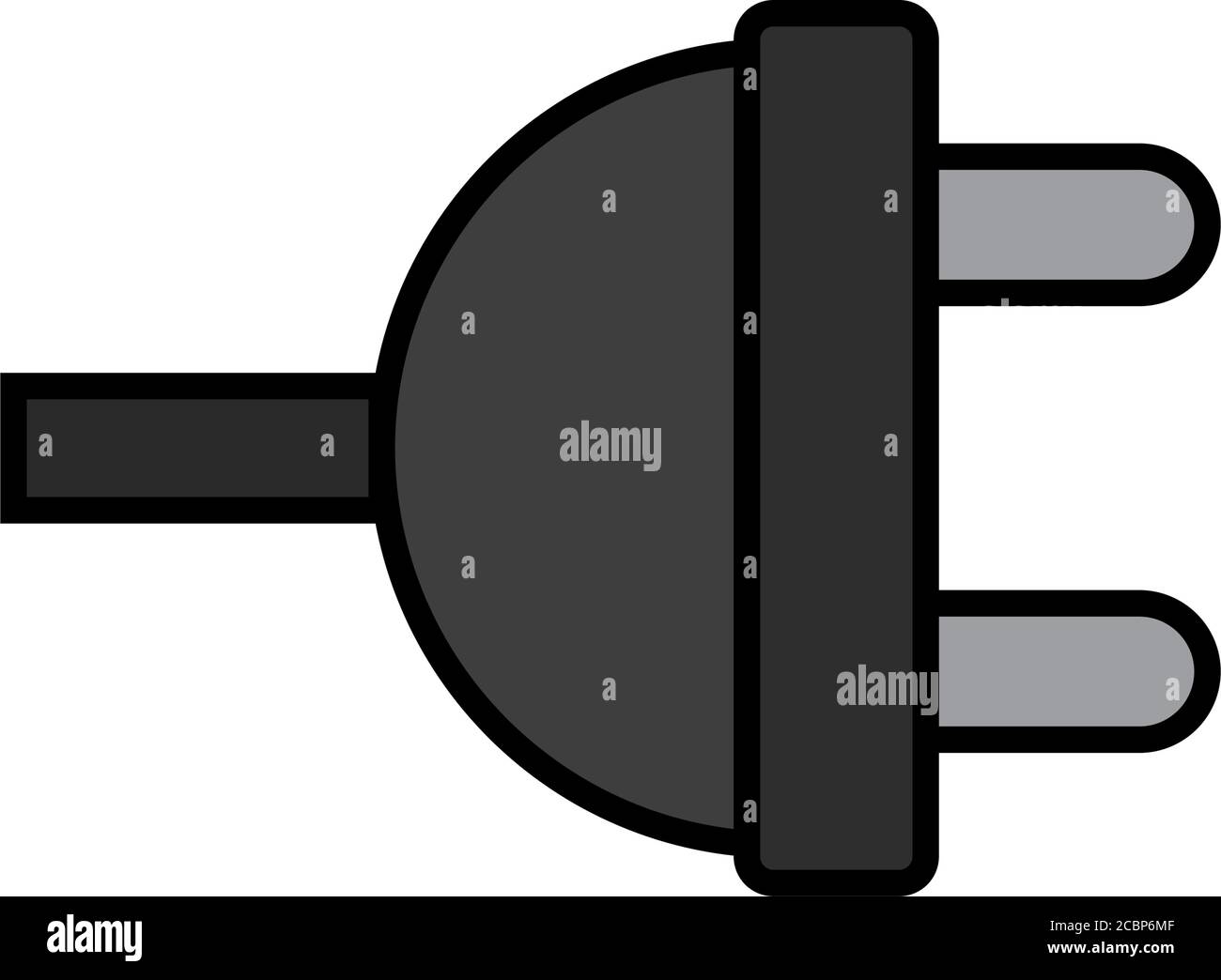 Isolated electric plug icon Stock Vector