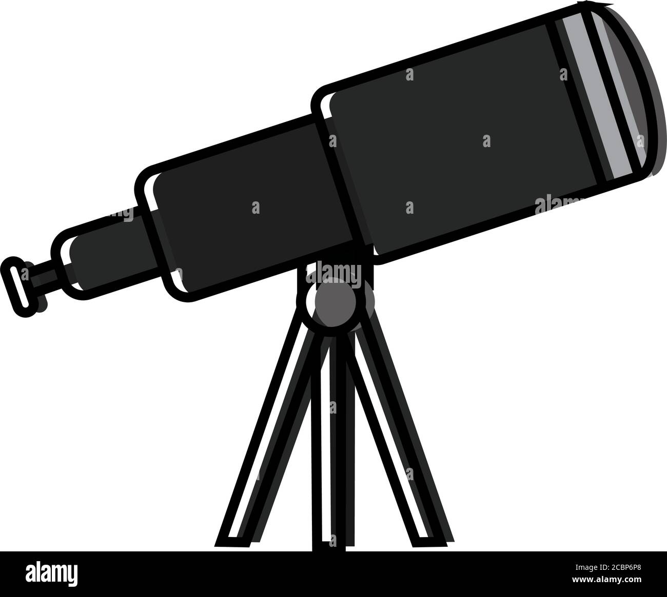 Isolated telescope icon Stock Vector