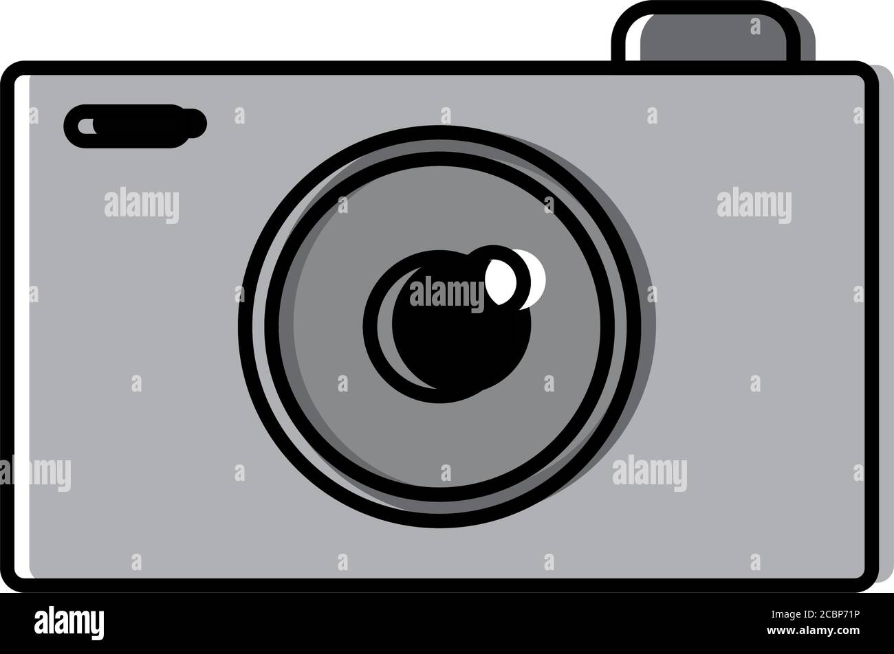 Photographic camera icon Stock Vector