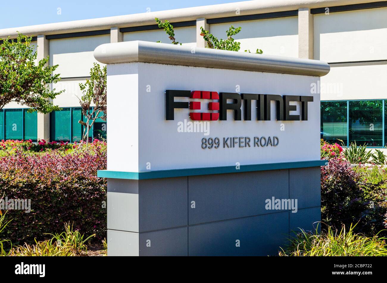 Fortinet offices in Sunnyvale California USA Stock Photo