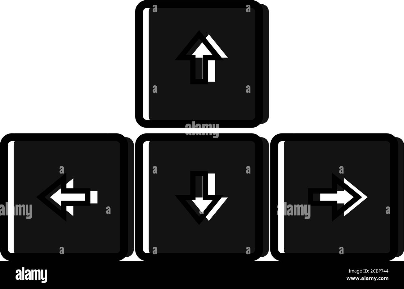 Isolated navigation keys icon Stock Vector Image & Art Alamy