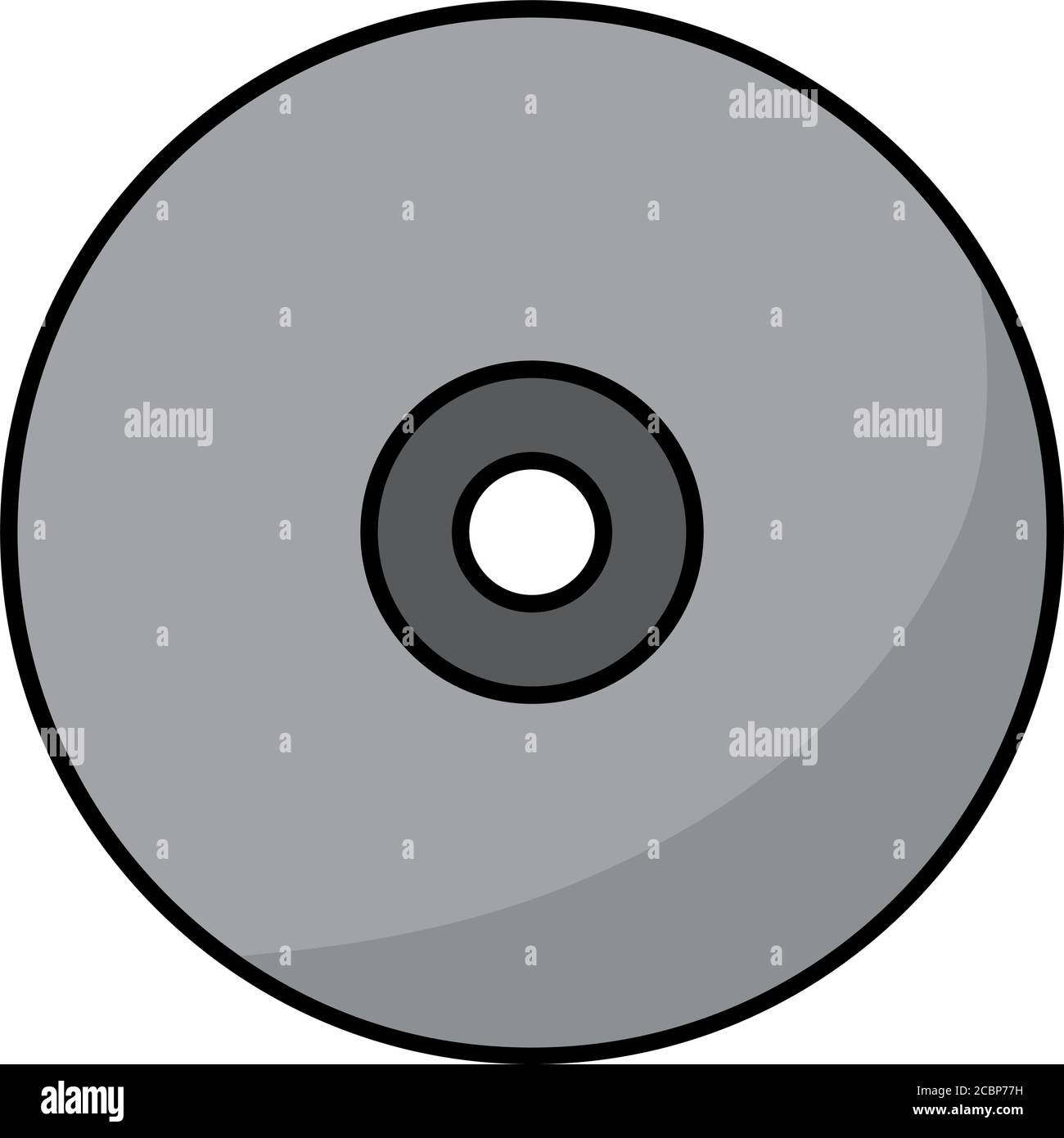 Isolated CD icon Stock Vector