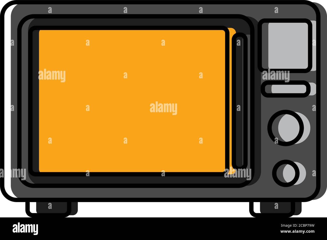 Isolated microwave oven icon Stock Vector