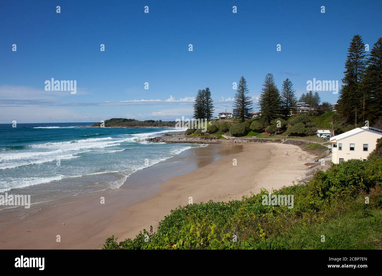 Main Beach, Yamba, New South Wales, Australia Stock Photo