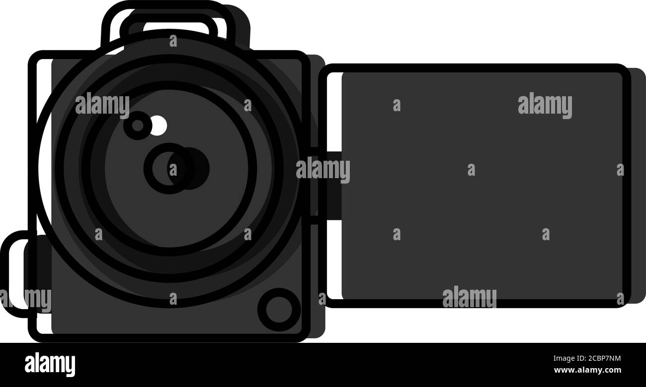 Isolated video camera icon Stock Vector