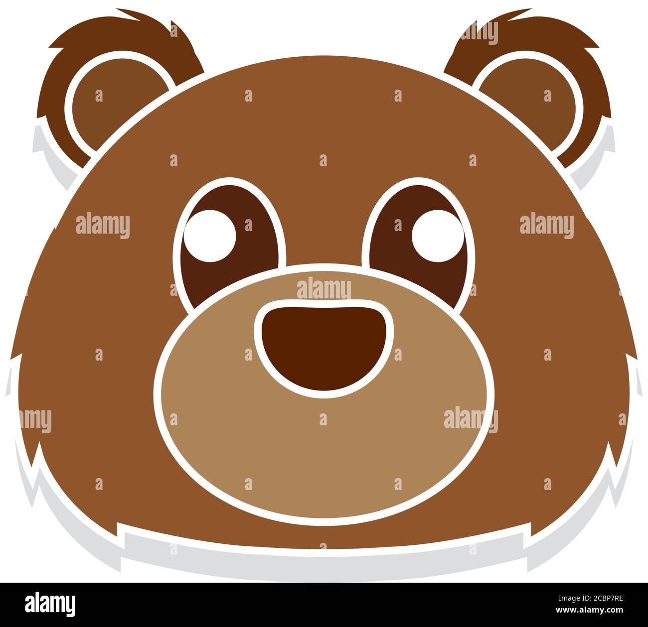 Bear head cartoon Stock Vector Image & Art - Alamy