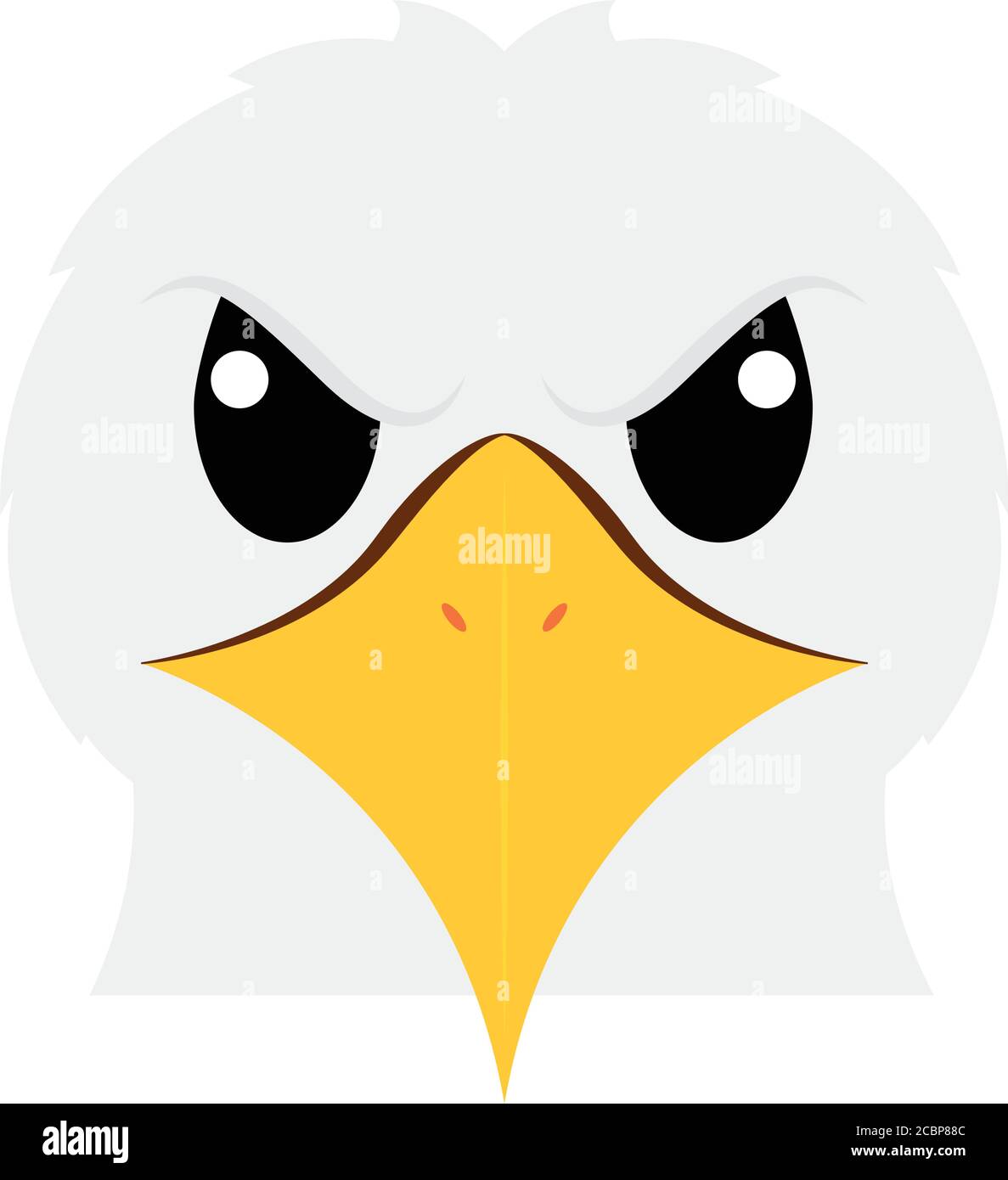 Eagle head cartoon Stock Vector