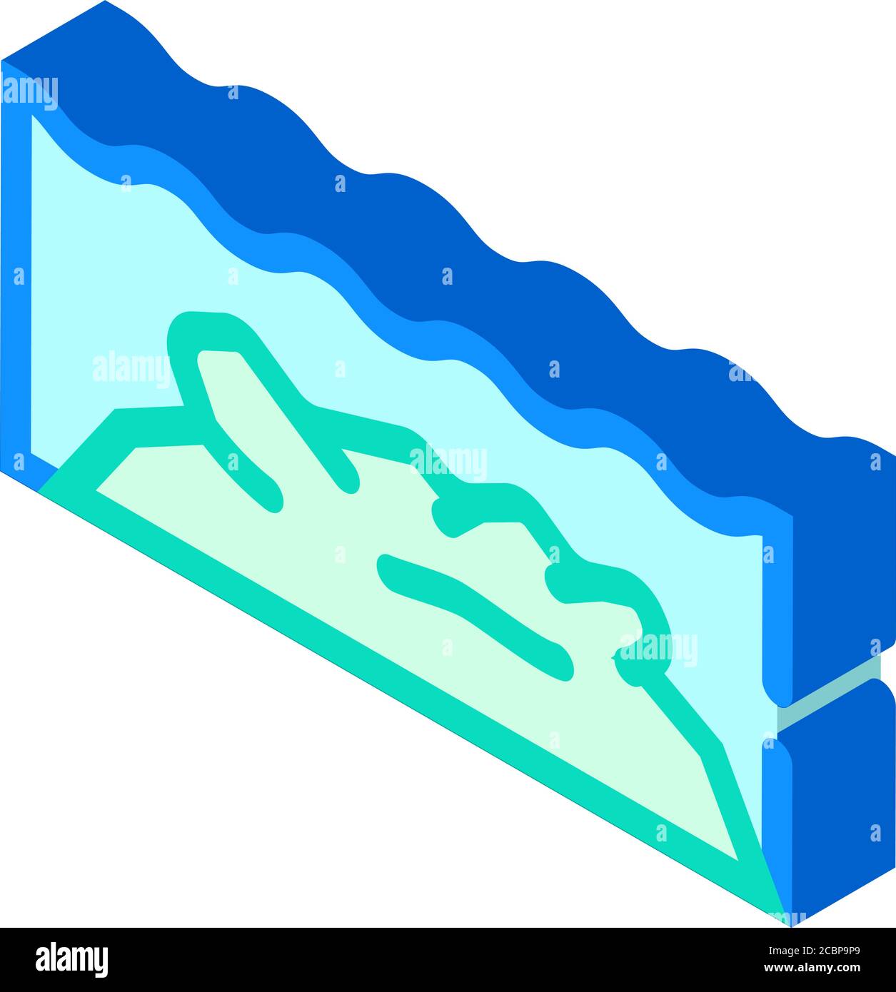 underwater reef isometric icon vector illustration isolated Stock ...