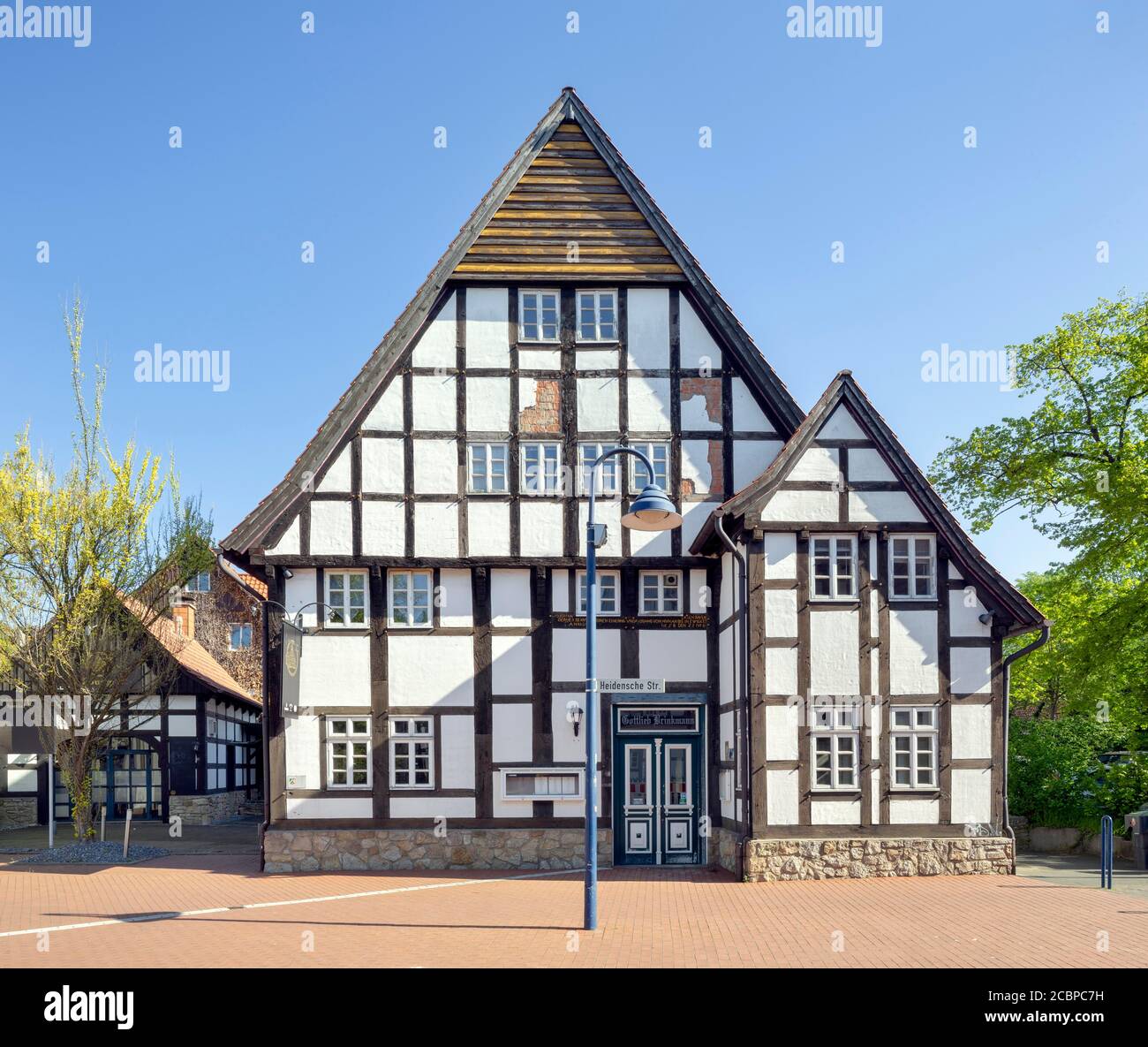 Brinkmannsches Haus, half-timbered house, Lage, East Westphalia, North Rhine-Westphalia, Germany Stock Photo