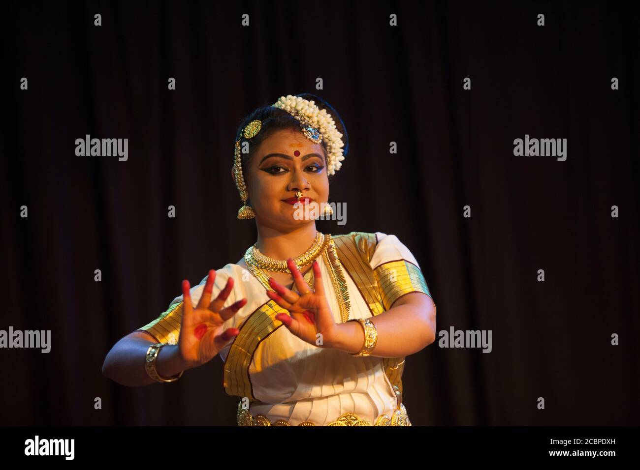 A beautiful mohiniattam dancer Stock Photo
