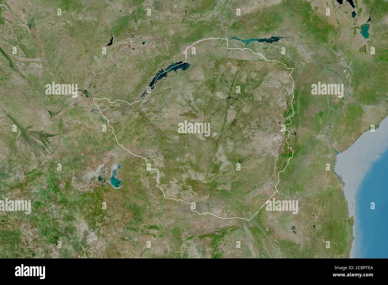Satellite view zimbabwe country hi-res stock photography and images - Alamy