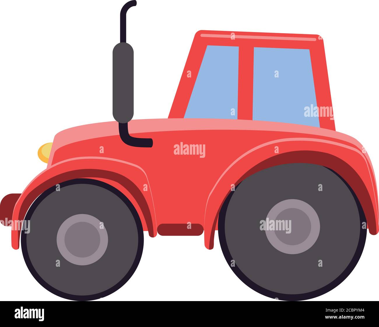 Farm tractor icon. Cartoon of farm tractor vector icon for web design