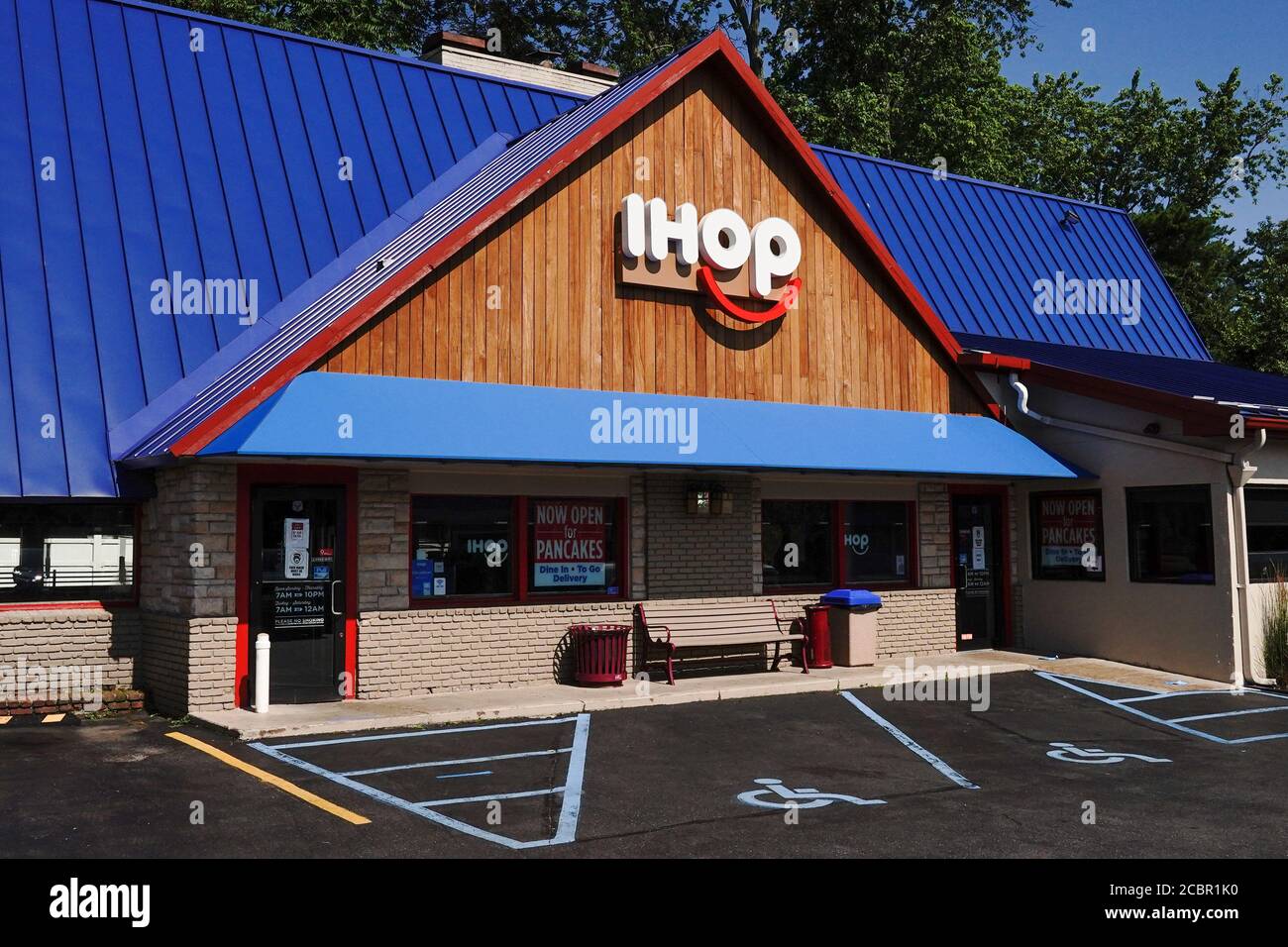 IHOP logo seen at one of their restaurants. Stock Photo