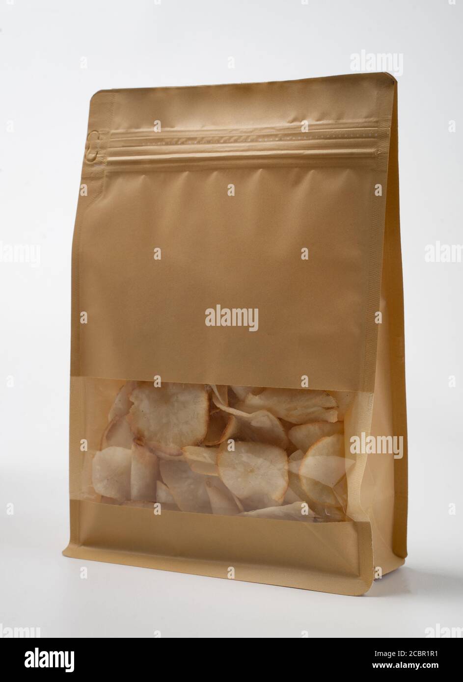 Download Potato Chips On Blank Standing Pouch Mockup With Transparent Window Stock Photo Alamy Yellowimages Mockups