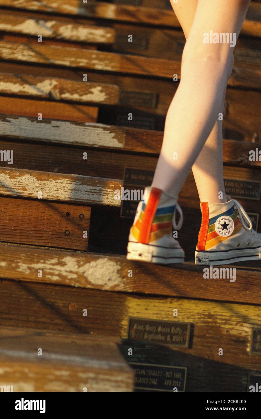 Converse legs hi-res stock photography and images - Alamy