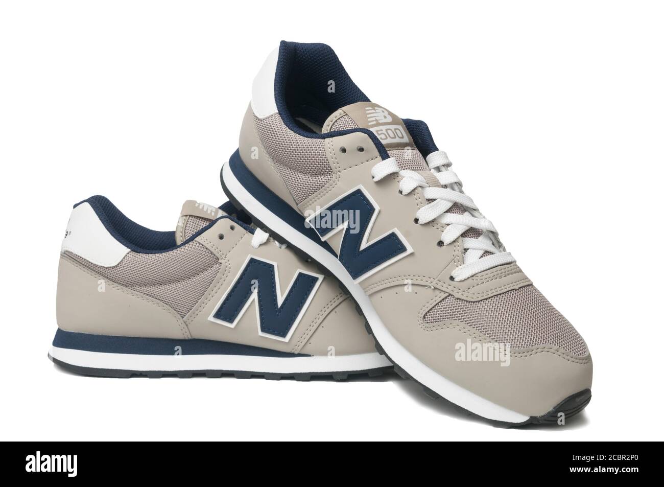 Carrara, Italy - August 15, 2020 - A pair of New Balance GM500TRV on white  background Stock Photo - Alamy