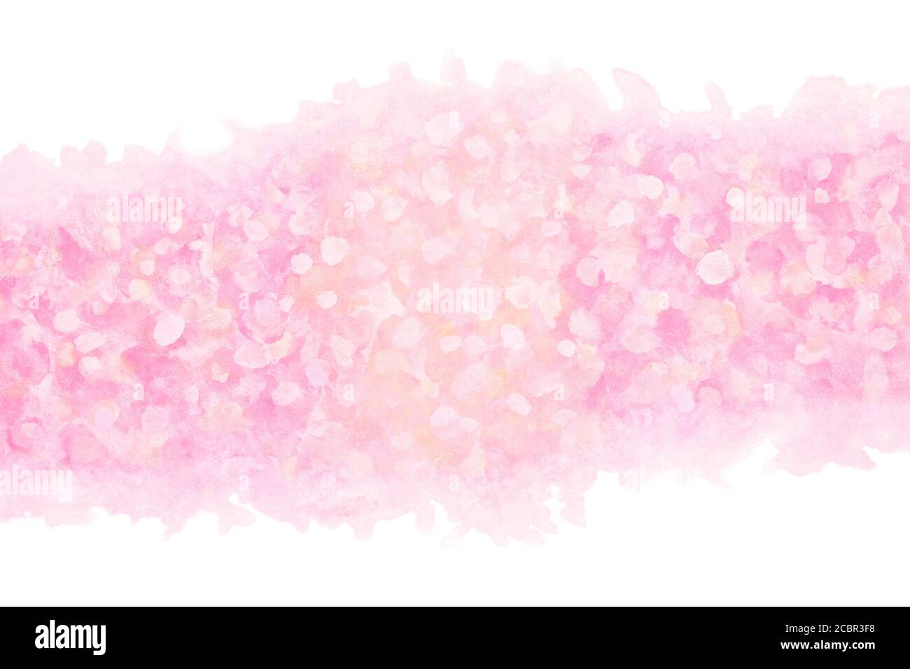 pastel color spring pink splash abstract on natural watercolor paint ...