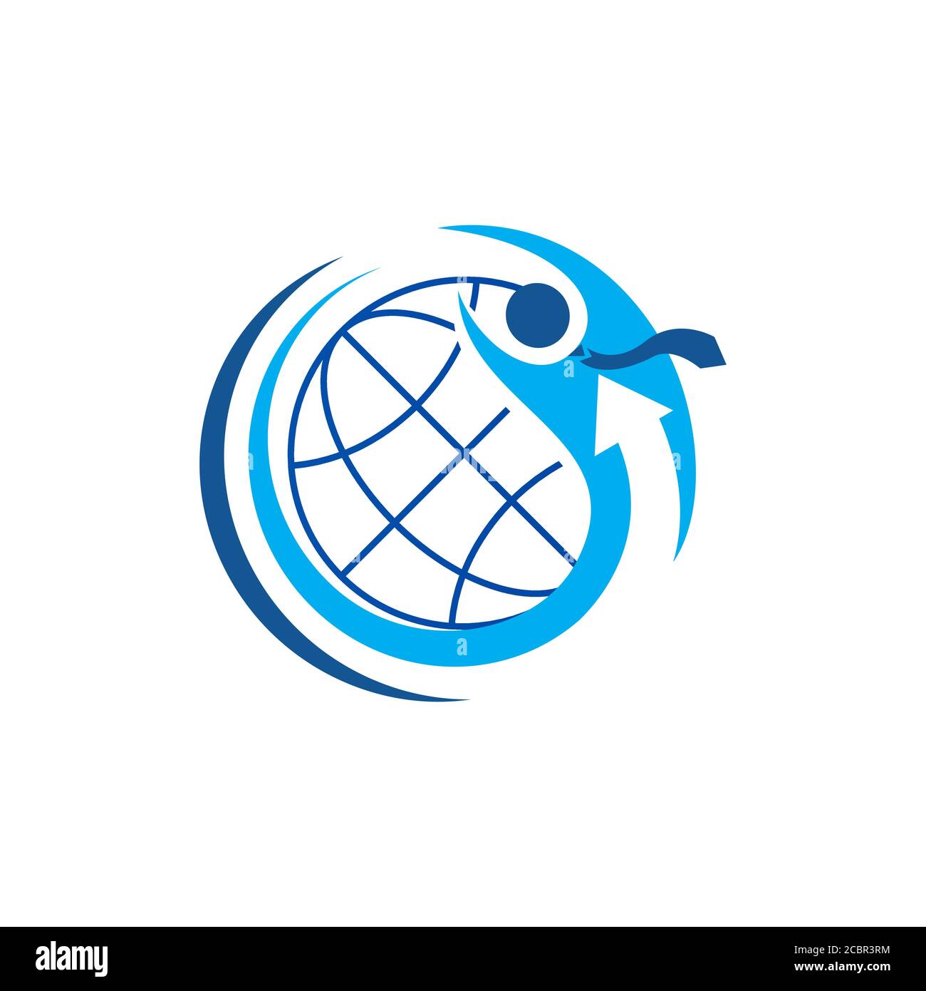job recruitment logo vector. global abstract businessman graphic design