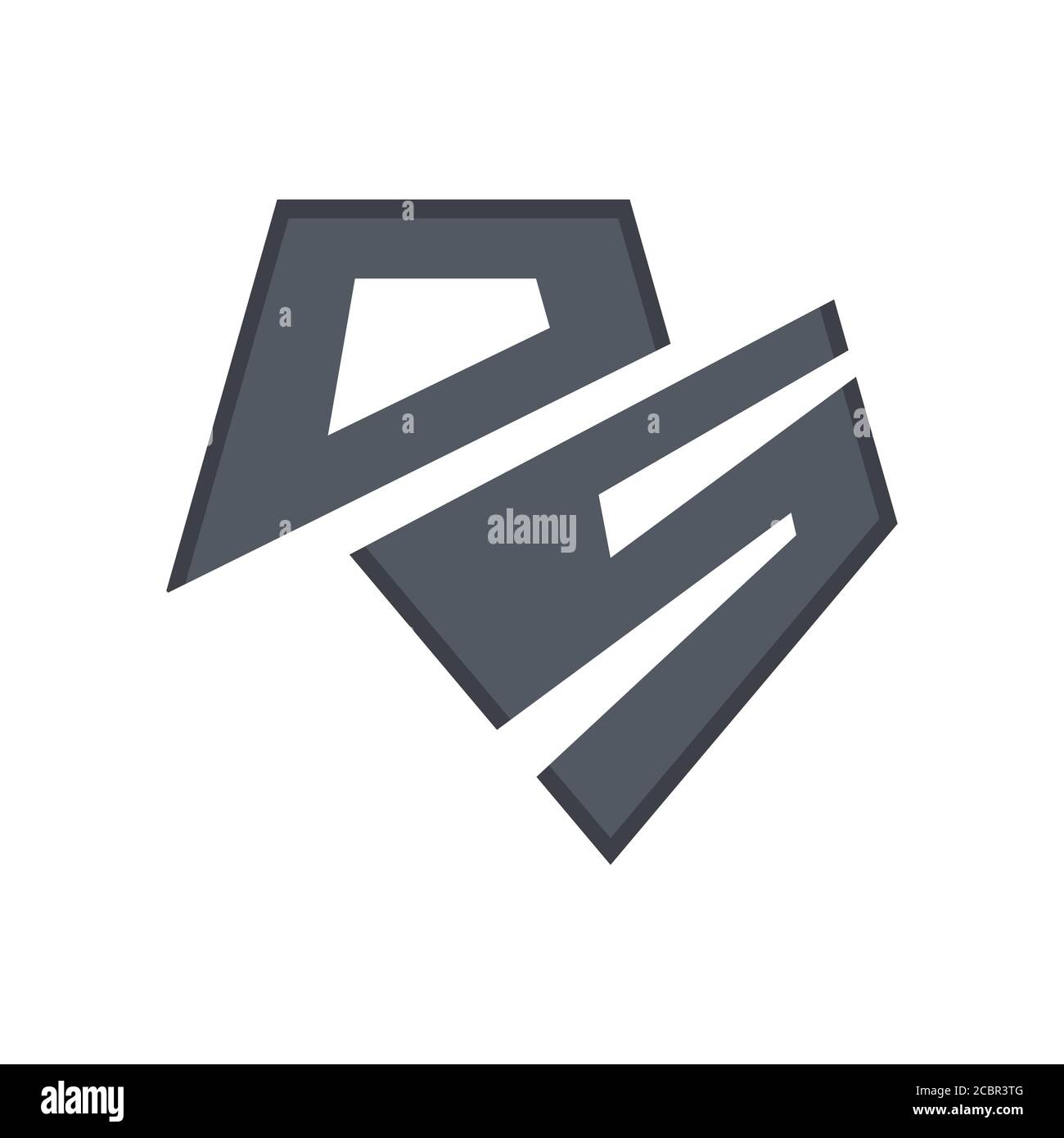 DS logo initial SD letter graphic concept vector icon template Stock Vector