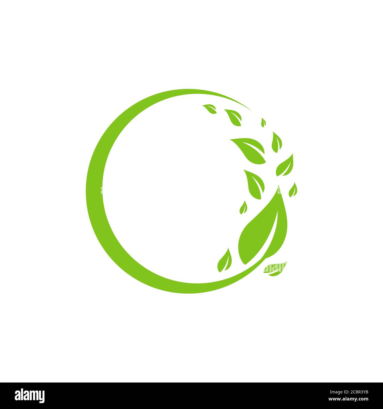 round flower frame logo vector illustrations. circle floral ornament