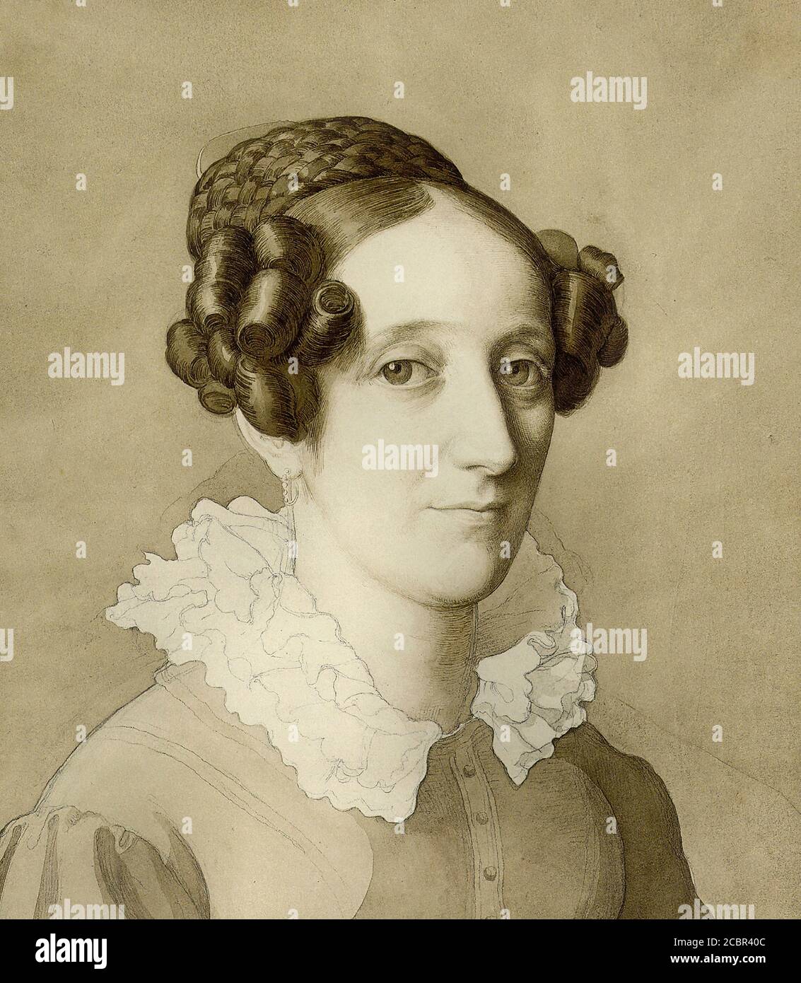 Schnorr Von Carolsfeld Julius - Weibliches Bildnis - German School - 19th  Century Stock Photo