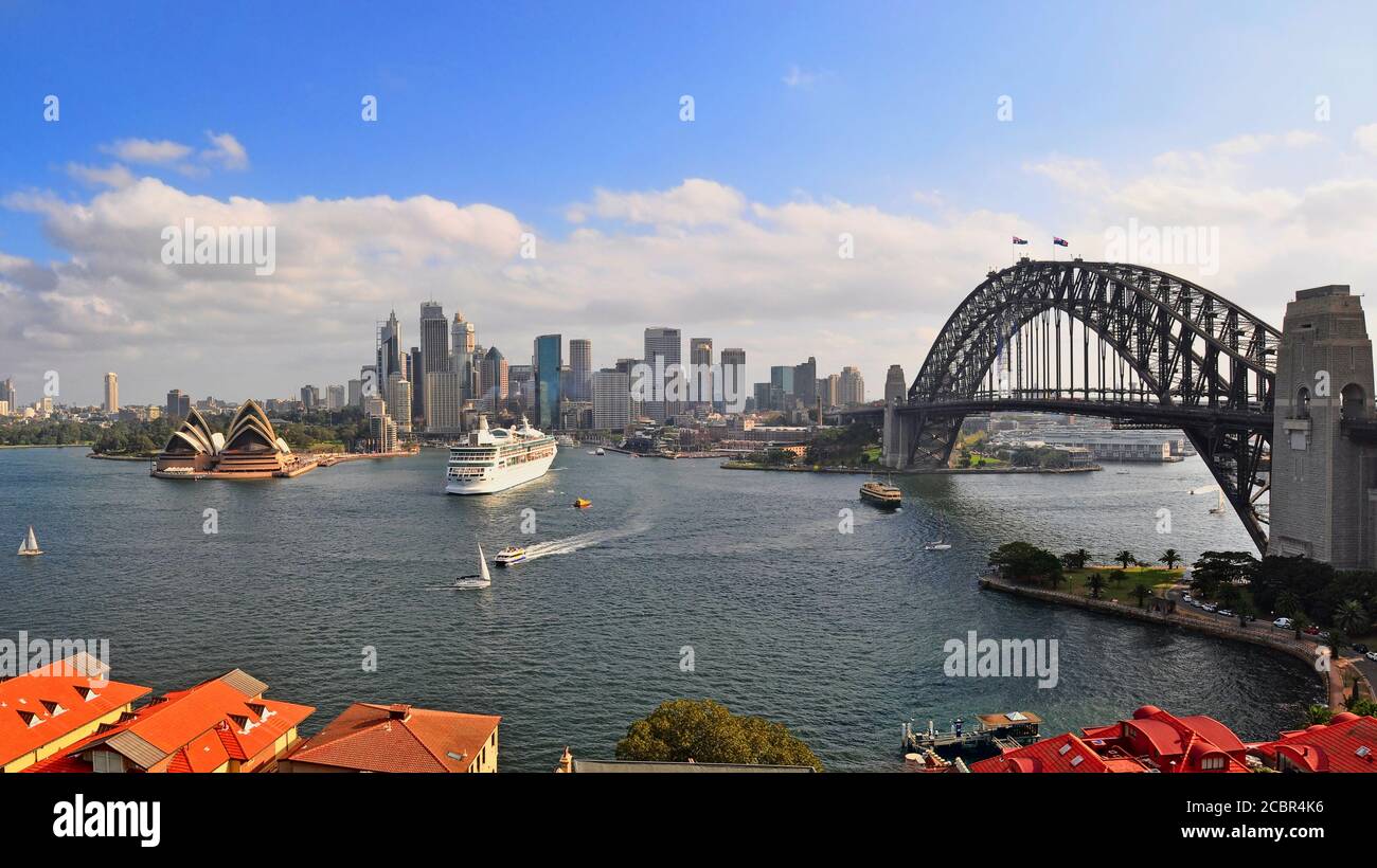 Sydney Harbour Panorama Stock Photo