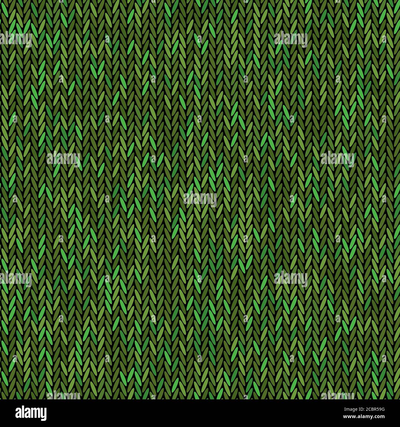 Knit texture green color. Vector seamless pattern fabric. Knitting ...