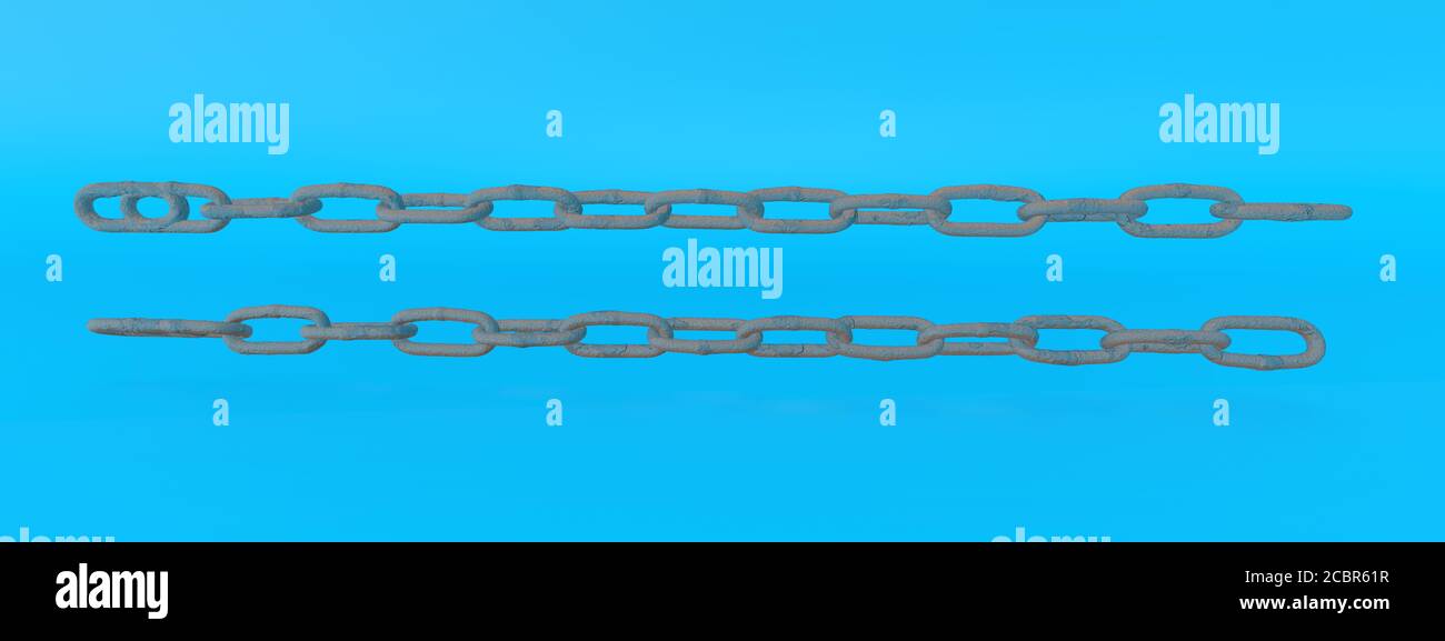 Chain Rusty Loop Seamless loop background blue metallic hi-res stock photography and ...