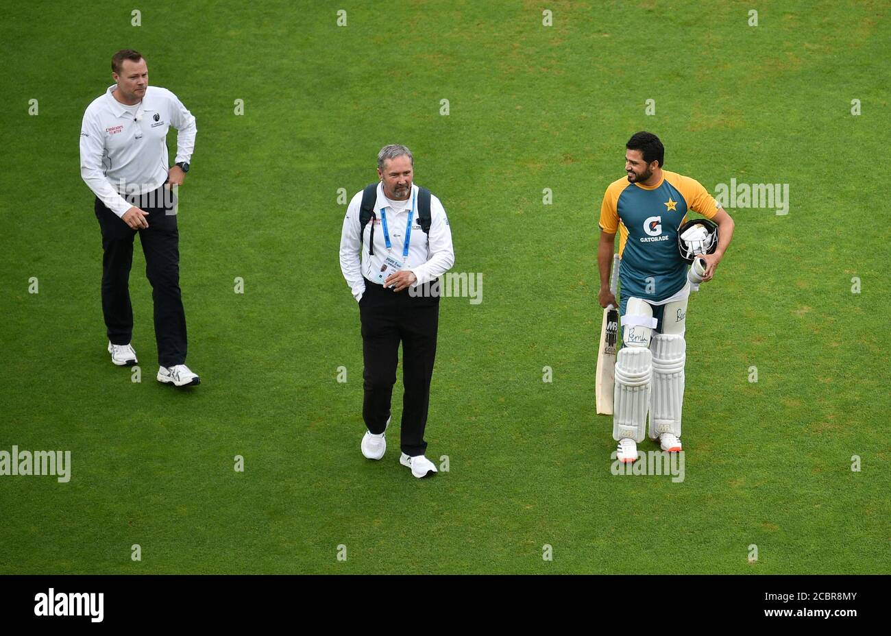 Reserve umpire martin saggers day three test match ageas bowl hires