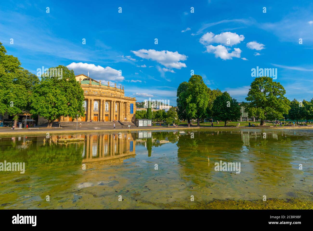 Staatstheater Stuttgart theatre in Oberer Schlossgarten or Upper Castle Garden, Stuttgart, Federal State Baden-Württemberg, South Germany, Europe Stock Photo