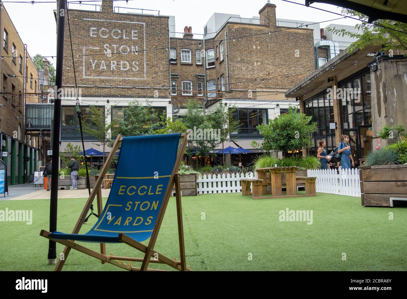 Eccleston Yards in Victoria / Belgravia London. A business hub with shops and restaurants Stock Photo