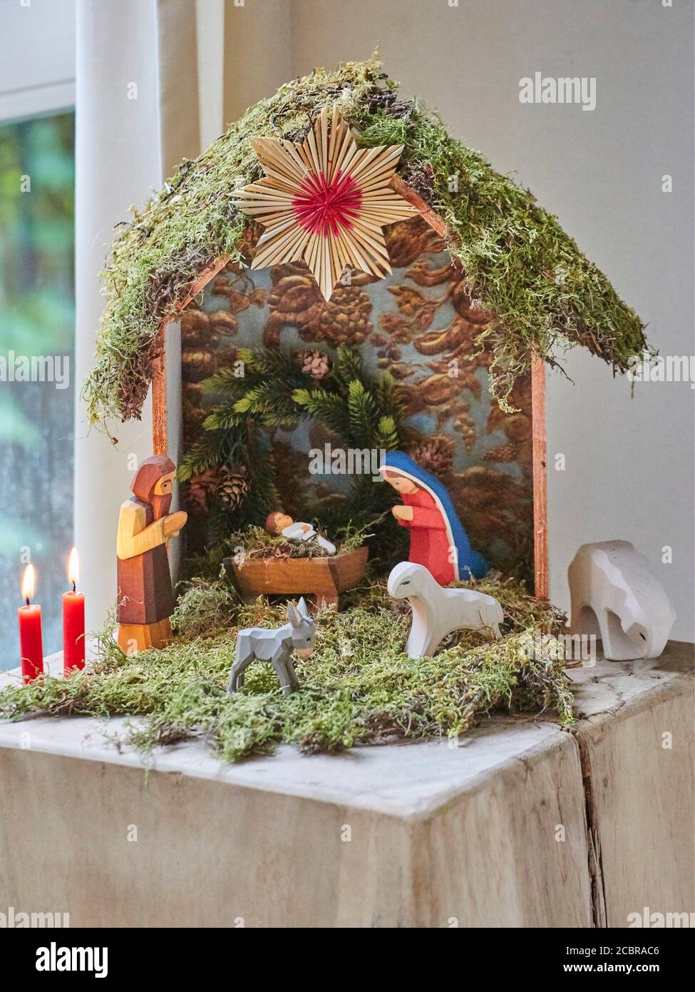 Nativity scene UK & IRISH RIGHT ONLY Stock Photo Alamy
