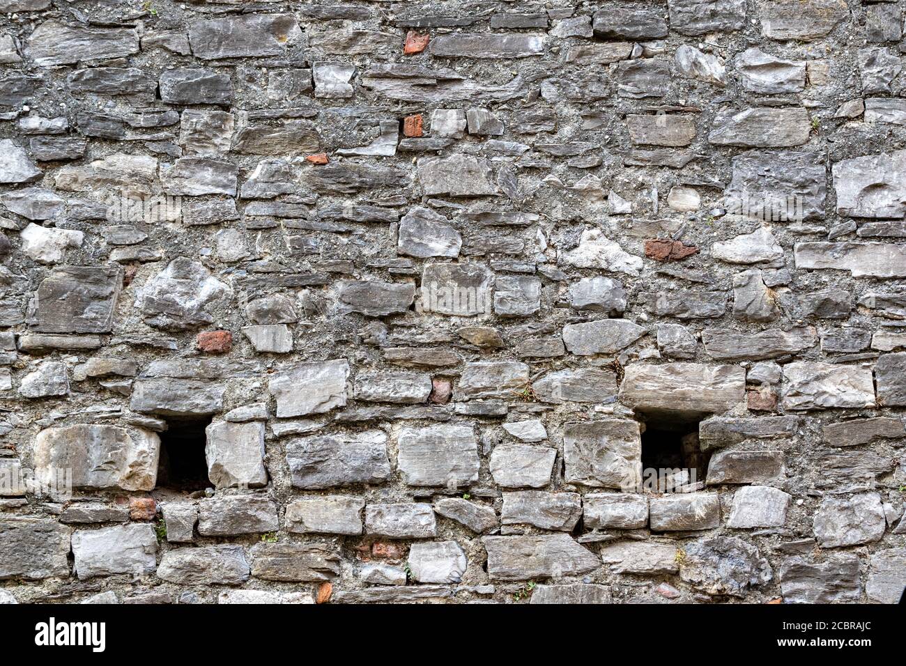 ancient medieval stone wall texture Stock Photo - Alamy