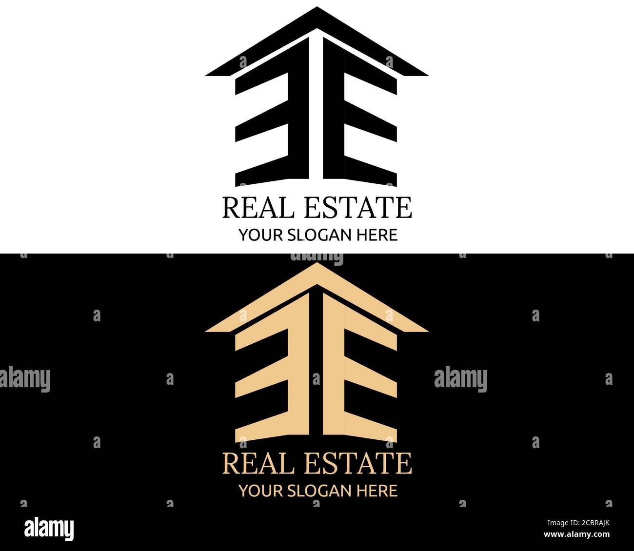Illustration vector design of real estate logo template Stock Vector ...