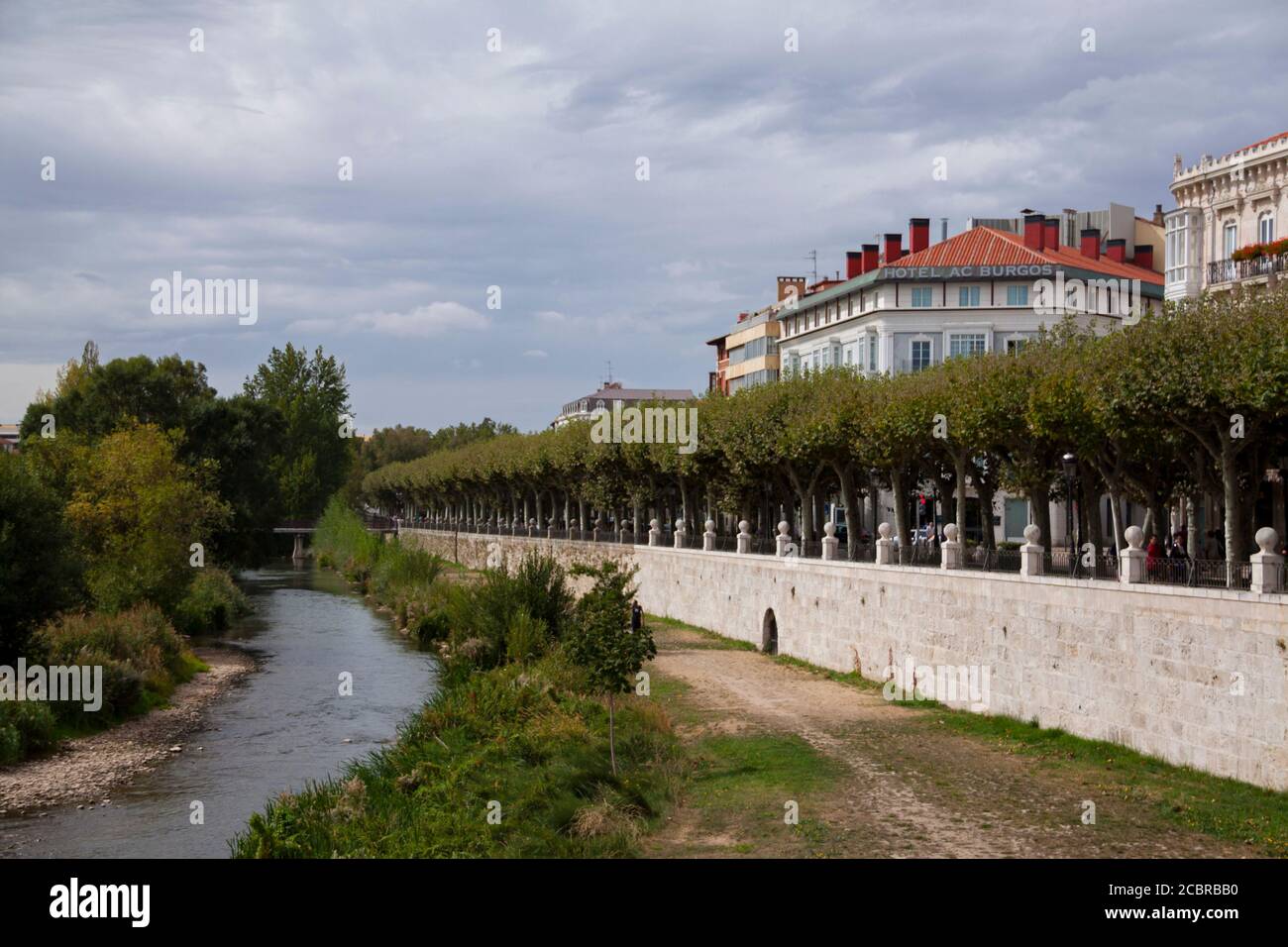 Río Arlanzón en Burgos Stock Photo