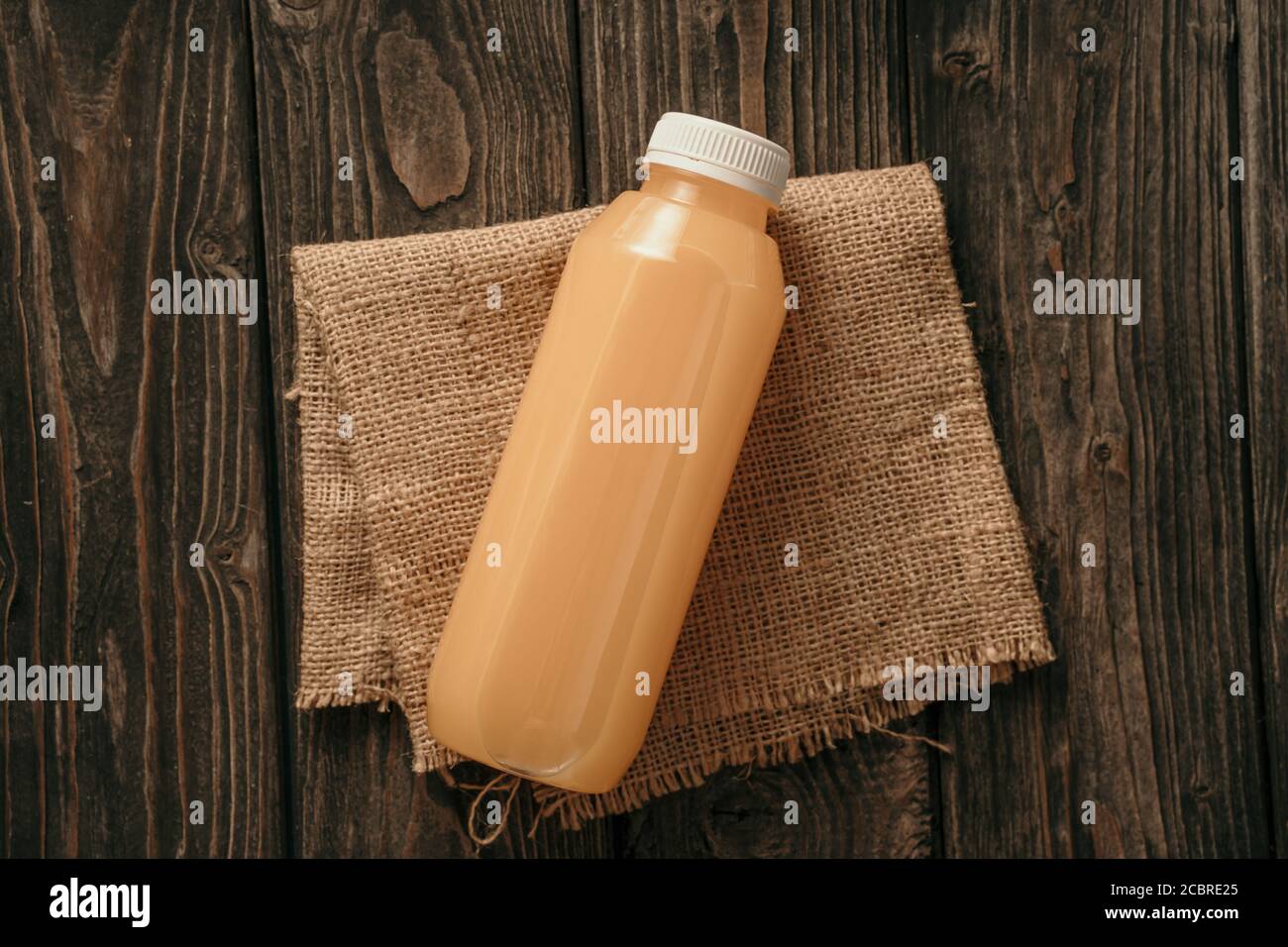 Download Real Photo Mockup Of Coffee Product On Plastic Bottle Stock Photo Alamy