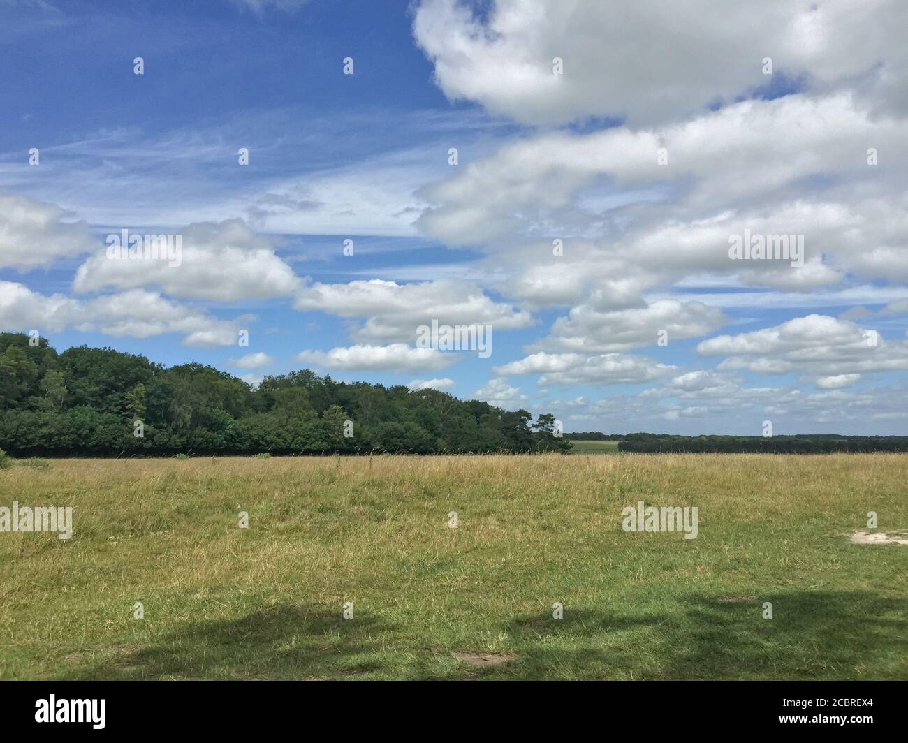 View of the countryside around Stonehendge Stock Photo