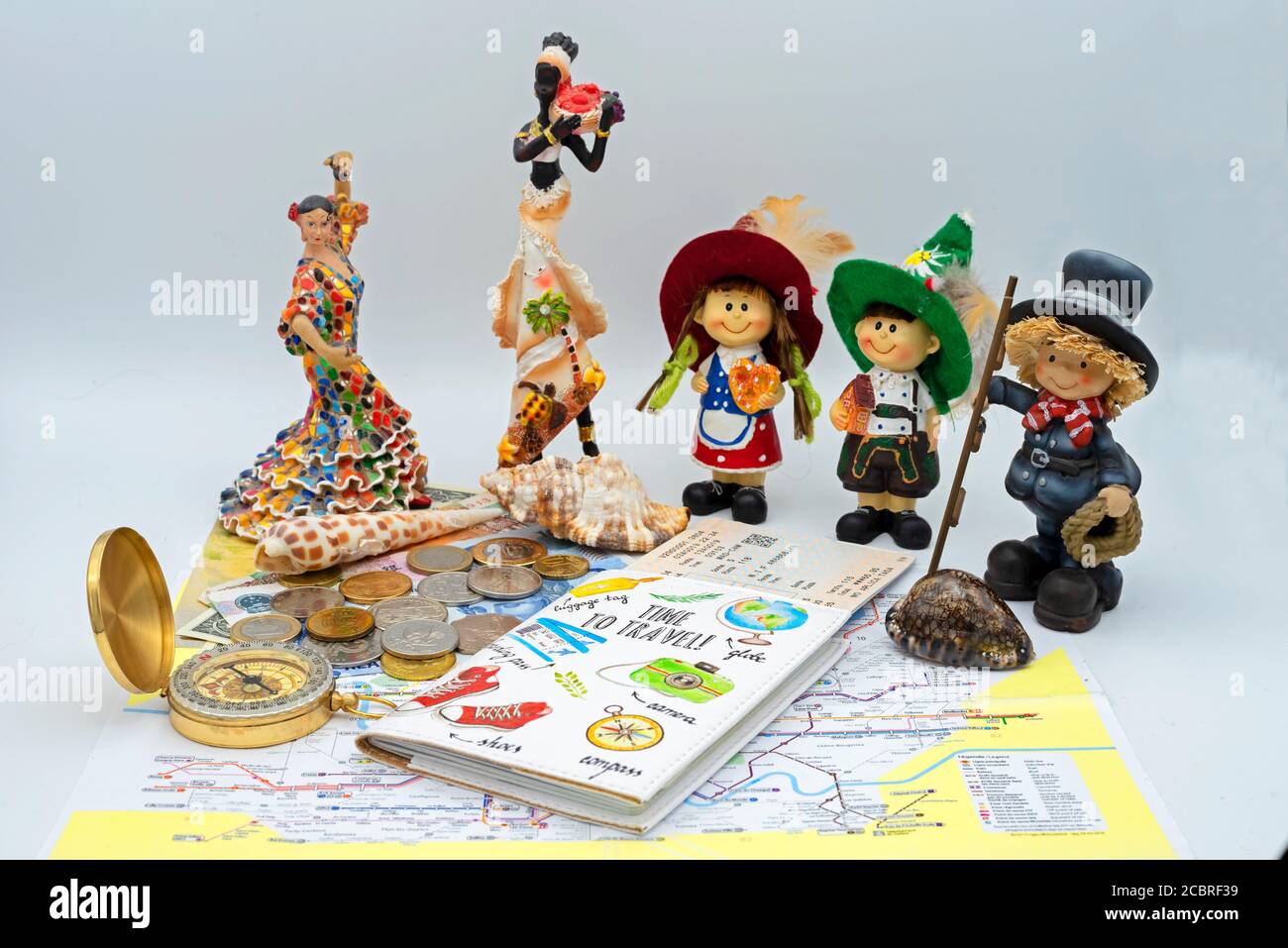 a-set-of-souvenirs-from-different-countries-of-the-traveler-stock-photo