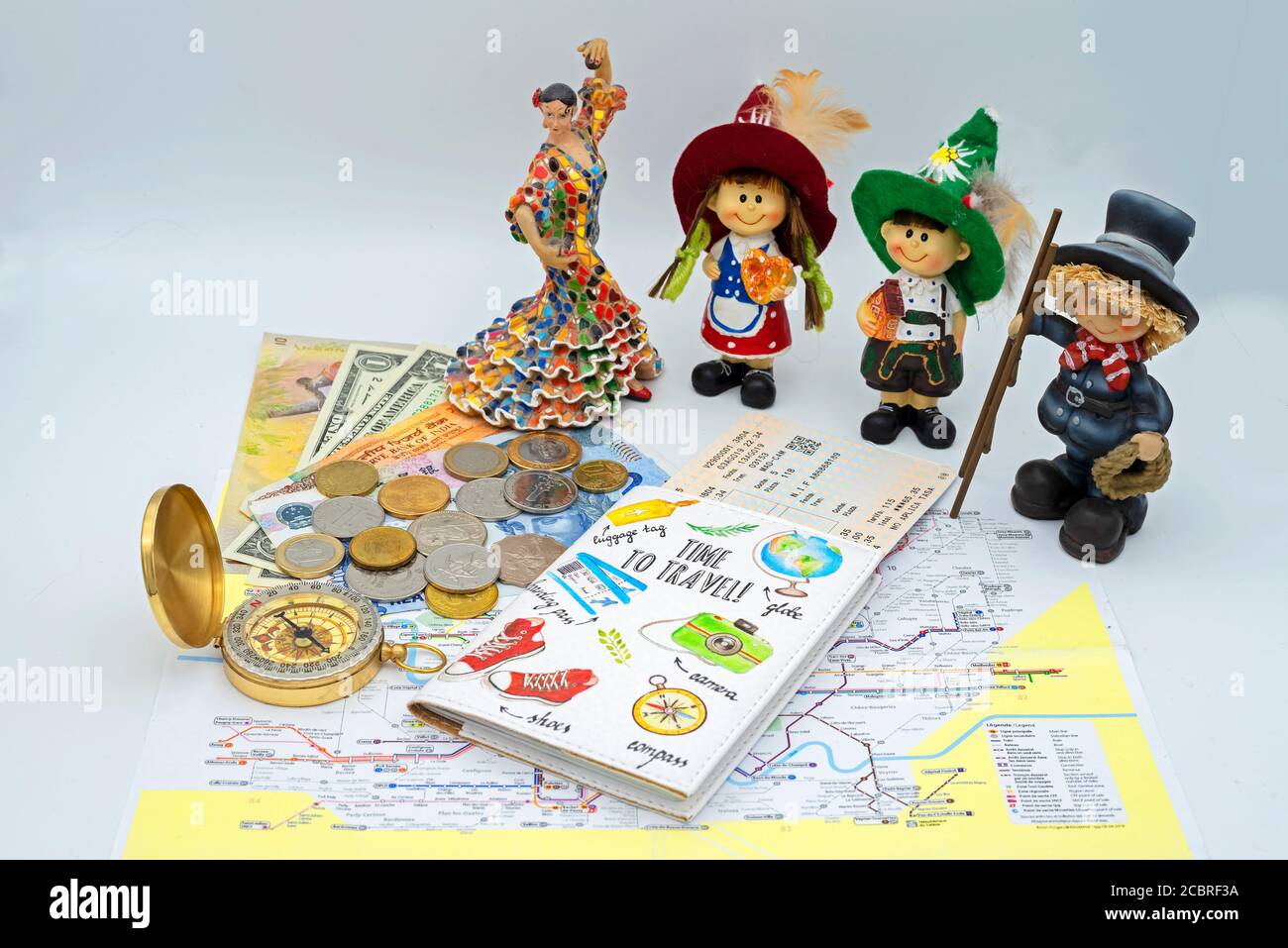 a-set-of-souvenirs-from-different-countries-of-the-traveler-stock-photo