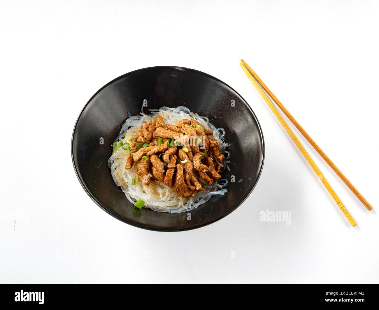 Chinese noodles with pork (pork tenderloin, rice noodles, spices